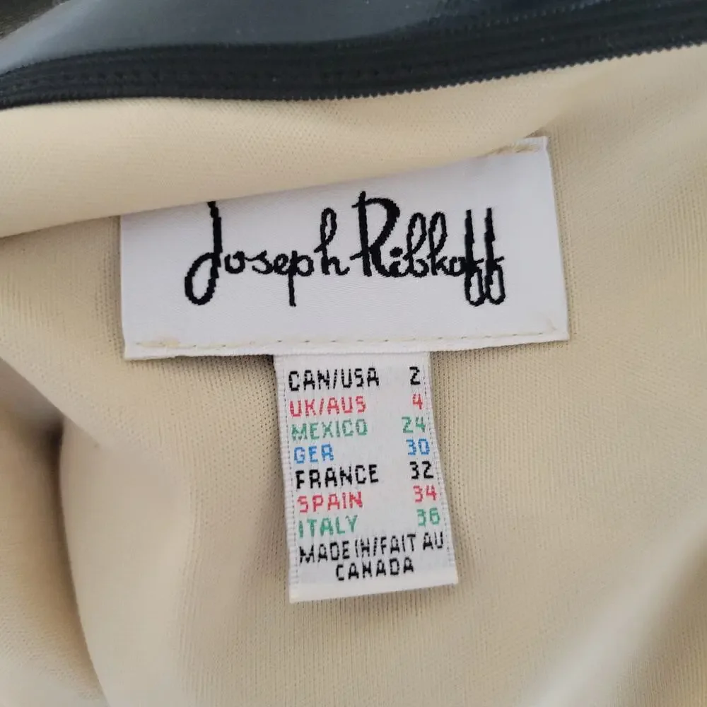 Joseph Ribkoff One Shoulder Bodycon Dress Animal Print Sexy Night Out Women 2 - Picture 10 of 12